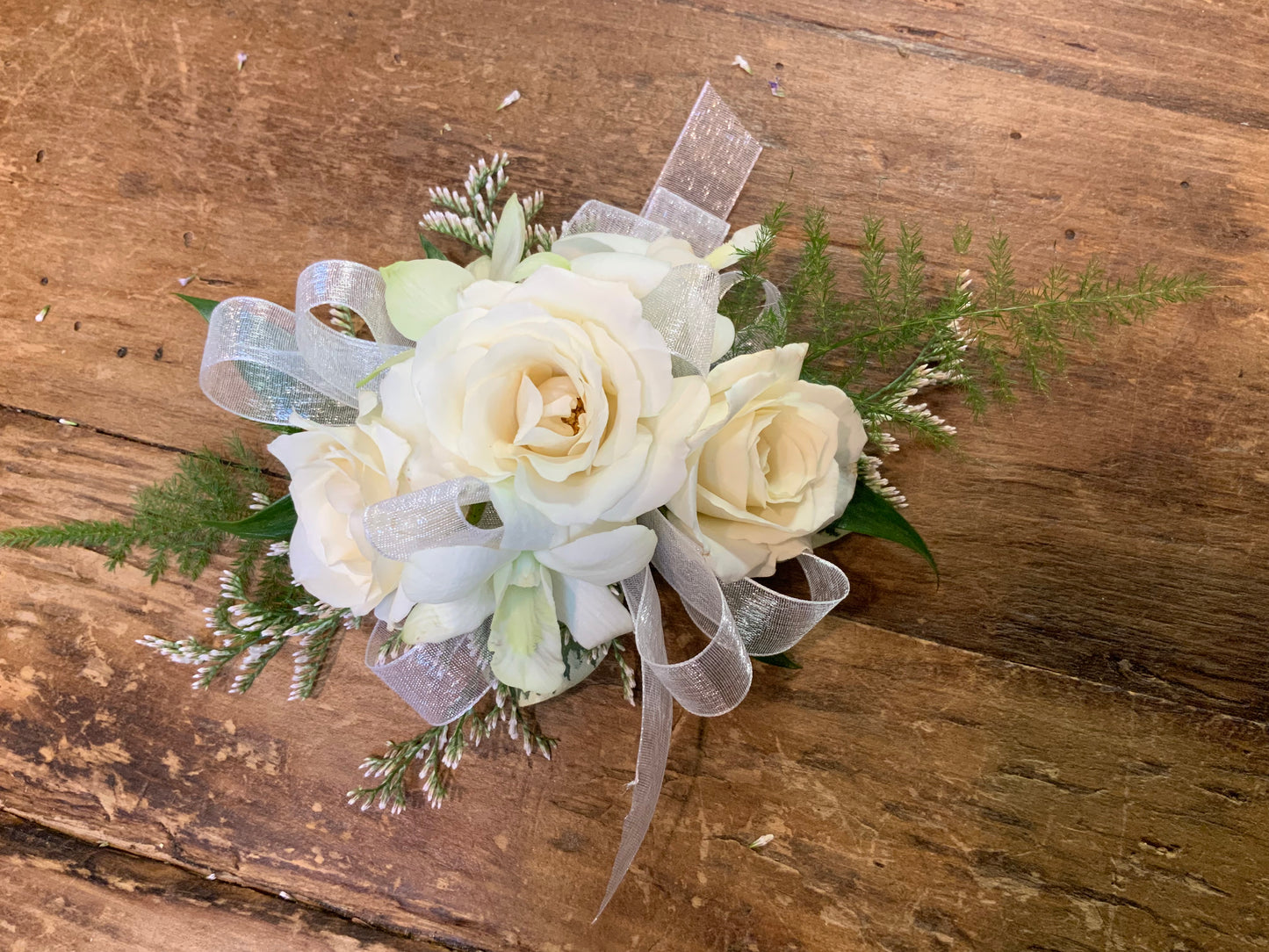 Wristlet Corsage White