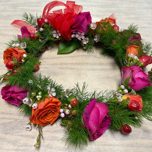 Garden Grace Floral Head Crown