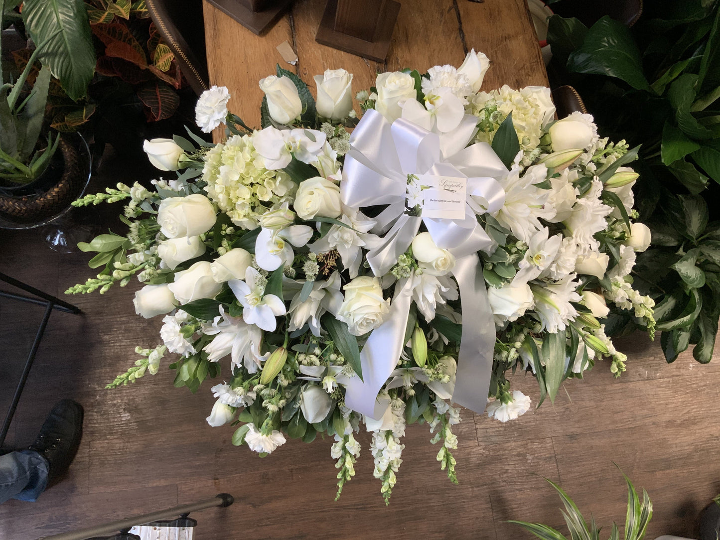Casket Cover in White
