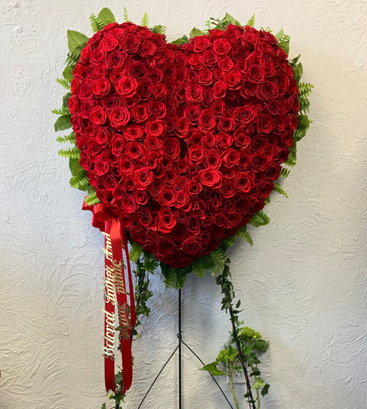 Sympathy Heart Red