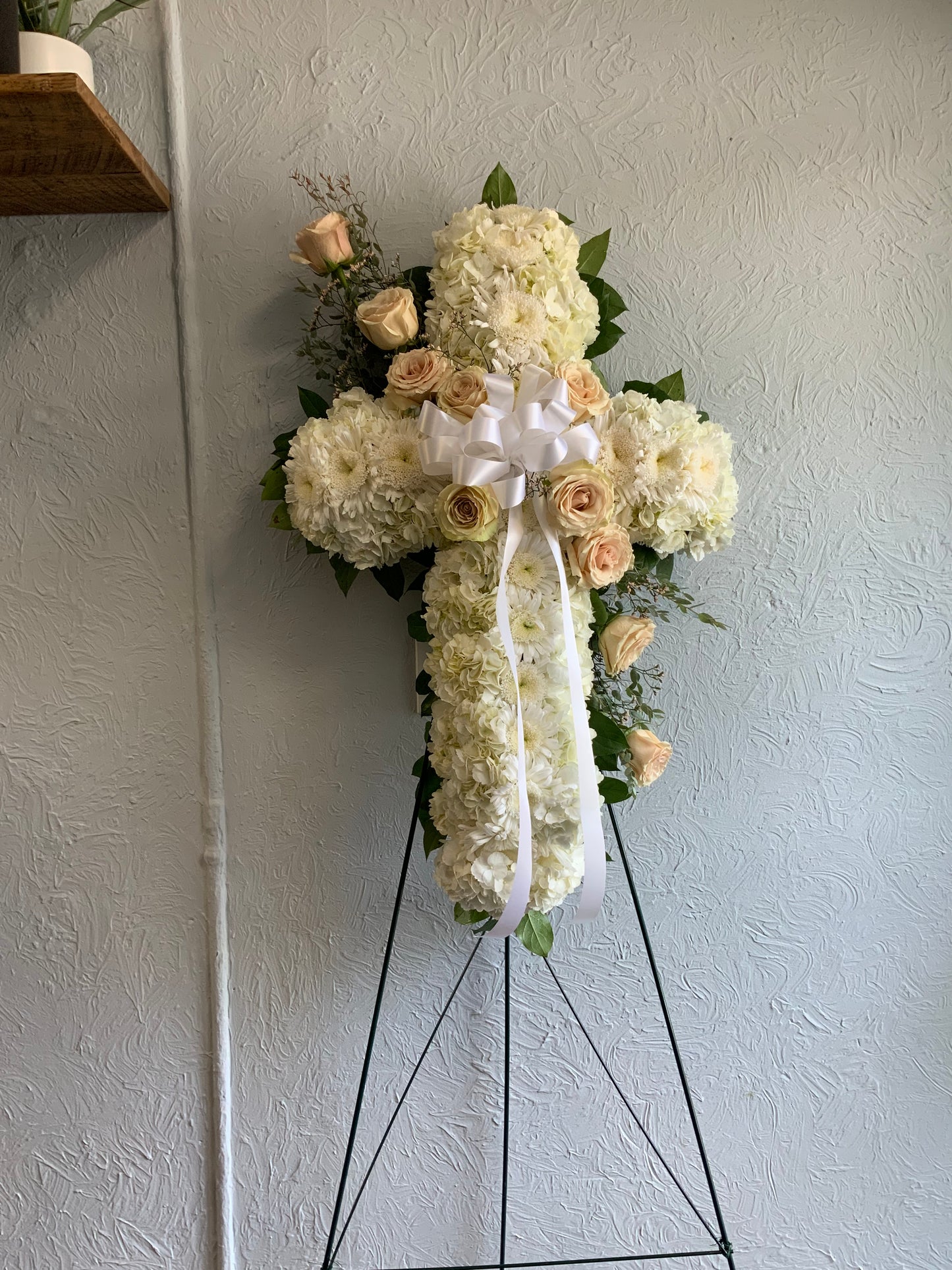 Sympathy Cross in White