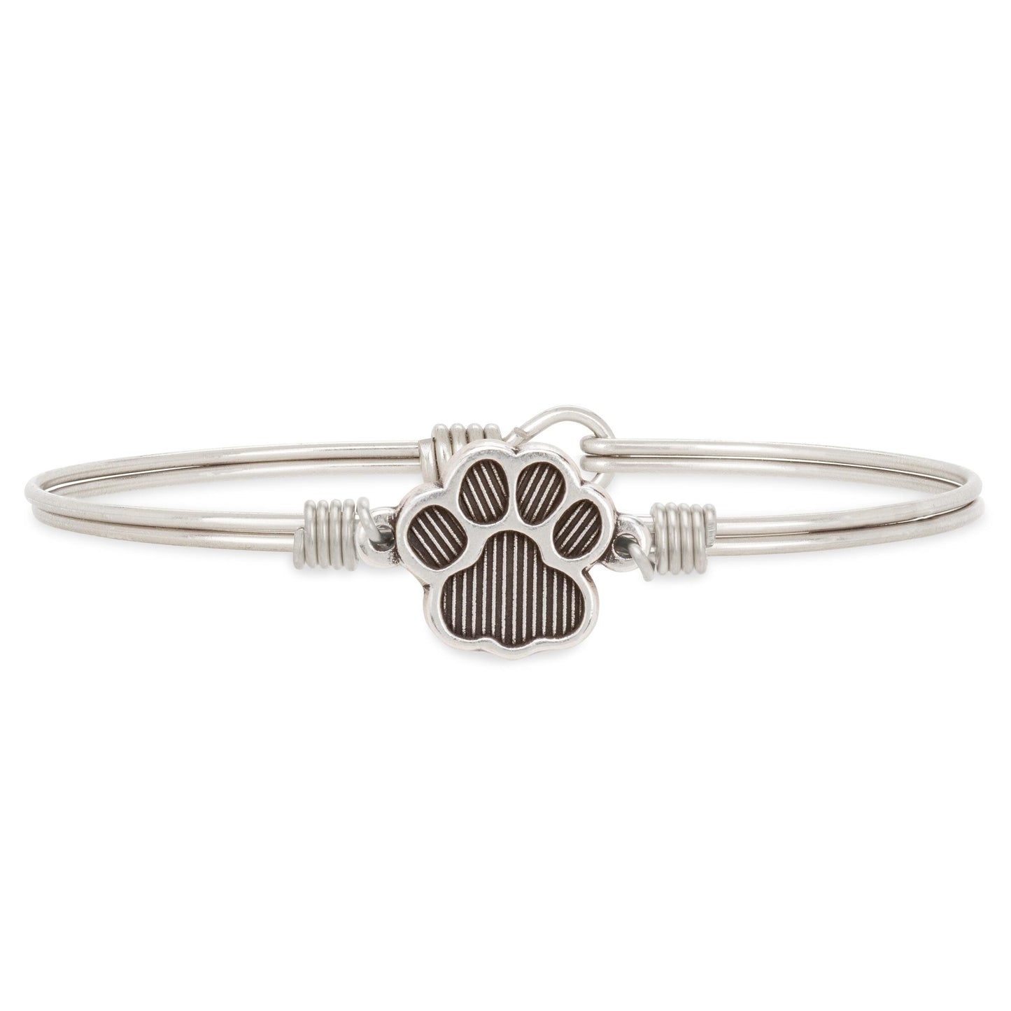 Paw Print Bangle Bracelet