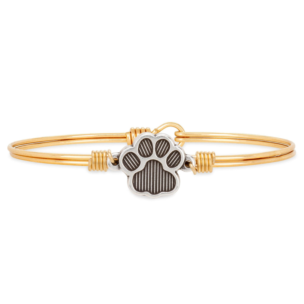 Paw Print Bangle Bracelet